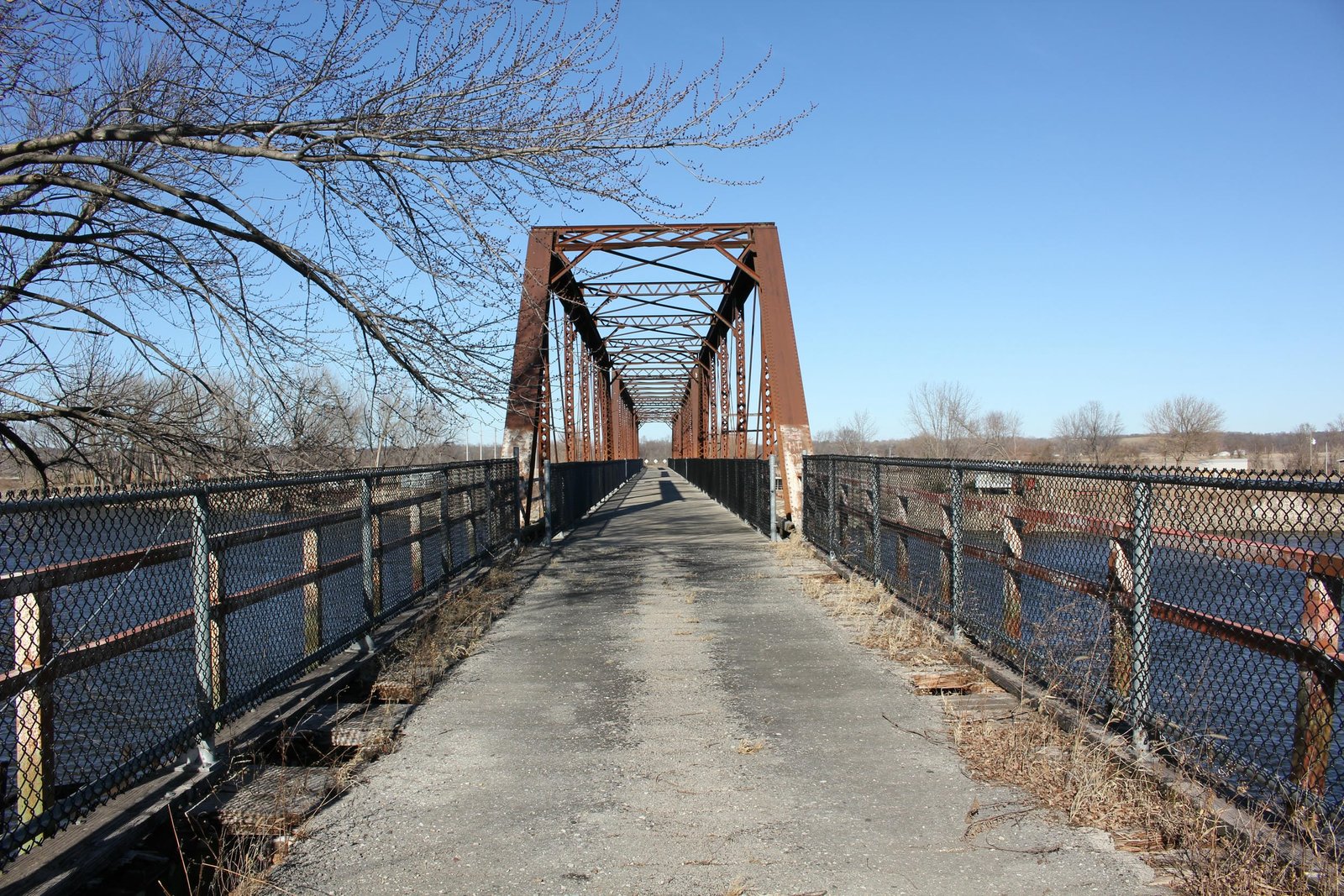 Looking north